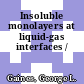 Insoluble monolayers at liquid-gas interfaces /