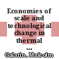 Economies of scale and technological change in thermal power generation /
