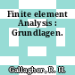 Finite element Analysis : Grundlagen.