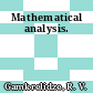 Mathematical analysis.