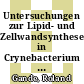 Untersuchungen zur Lipid- und Zellwandsynthese in Crynebacterium glutamicum [E-Book] /