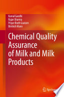Chemical Quality Assurance of Milk and Milk Products [E-Book] /