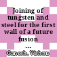 Joining of tungsten and steel for the first wall of a future fusion reactor [E-Book] /