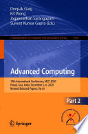 Advanced Computing [E-Book] : 10th International Conference, IACC 2020, Panaji, Goa, India, December 5-6, 2020, Revised Selected Papers, Part II /