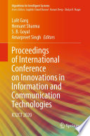 Proceedings of International Conference on Innovations in Information and Communication Technologies [E-Book] : ICI2CT 2020 /