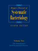 Bergey's manual of systematic bacteriology. 2. The proteobacteria. B. The gammaproteobacteria /