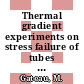 Thermal gradient experiments on stress failure of tubes of gilsocarbon graphite [E-Book]