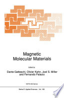Magnetic Molecular Materials [E-Book] /