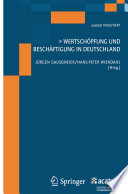 Wertschöpfung und Beschäftigung in Deutschland [E-Book]/