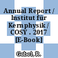 Annual Report / Institut für Kernphysik / COSY . 2017 [E-Book] /