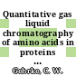 Quantitative gas liquid chromatography of amino acids in proteins and biological substances : Macro, semimicro, and micro methods.