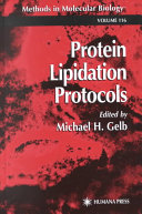 Protein lipidation protocols /