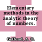 Elementary methods in the analytic theory of numbers.
