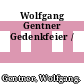 Wolfgang Gentner Gedenkfeier /