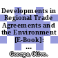 Developments in Regional Trade Agreements and the Environment [E-Book]: 2012 Update /