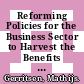 Reforming Policies for the Business Sector to Harvest the Benefits of Globalisation in the Netherlands [E-Book] /