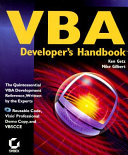 VBA developer's handbook /
