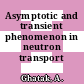 Asymptotic and transient phenomenon in neutron transport theory.