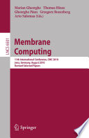 Membrane Computing [E-Book] : 11th International Conference, CMC 2010, Jena, Germany, August 24-27, 2010. Revised Selected Papers /
