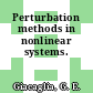 Perturbation methods in nonlinear systems.