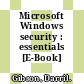 Microsoft Windows security : essentials [E-Book] /