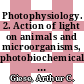 Photophysiology. 2. Action of light on animals and microorganisms, photobiochemical mechanisms, bioluminescence.