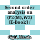 Second order analysis on (P2(M),W2) [E-Book] /