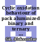 Cyclic oxidation behaviour of pack aluminized binary and ternary TiAl-base model alloys [E-Book] /