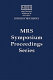 Thin films for photovoltaic and related device applications : symposium held April 8-11, 1996, San Francisco, California [during the 1996 MRS spring meeting] : [the Symposium Thin Films for Photovoltaic and Related Device Applications] /