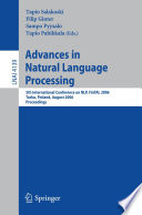 Advances in Natural Language Processing [E-Book] / 5th International Conference, FinTAL 2006 Turku, Finland, August 23-25, 2006 Proceedings