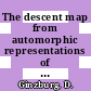 The descent map from automorphic representations of GL(n) to classical groups / [E-Book]