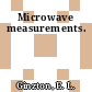 Microwave measurements.