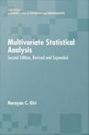 Multivariate statistical analysis [E-Book] /
