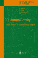 Quantum Gravity [E-Book] : From Theory to Experimental Search /