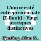 L'université entrepreneuriale [E-Book] : Vingt pratiques distinctives /