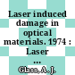 Laser induced damage in optical materials. 1974 : Laser damage in optical materials: annual symposium : 0006: proceedings : Boulder, CO, 22.05.74-23.05.74 /
