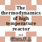 The thermodynamics of high temperature reactor (HTR) helium /