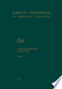 Ge Organogermanium Compounds [E-Book] : Part 2: Ge(CH3)3R and Ge(C2H5)3R Compounds /