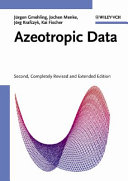 Azeotropic data. 1 /