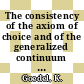 The consistency of the axiom of choice and of the generalized continuum hypothesis with the axioms of set theory /