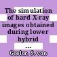 The simulation of hard X-ray images obtained during lower hybrid current drive on PBX-M.