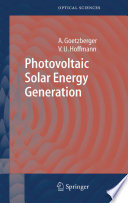 Photovoltaic solar energy generation /