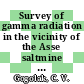 Survey of gamma radiation in the vicinity of the Asse saltmine radioactive waste disposal site.