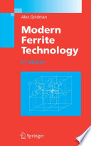 Modern Ferrite Technology [E-Book] /