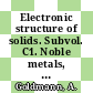 Electronic structure of solids. Subvol. C1. Noble metals, noble metal halides and nonmagnetic transition metals : photoemission spectra and related data /