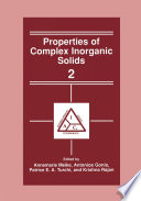 Properties of Complex Inorganic Solids 2 [E-Book] /