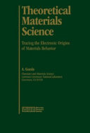 Theoretical materials science /