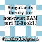Singularity theory for non-twist KAM tori [E-Book] /