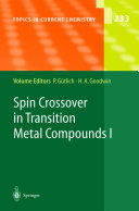 Spin Crossover in Transition Metal Compounds I [E-Book] /