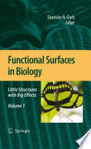 Functional Surfaces in Biology [E-Book] : Little Structures with Big Effects Volume 1 /
